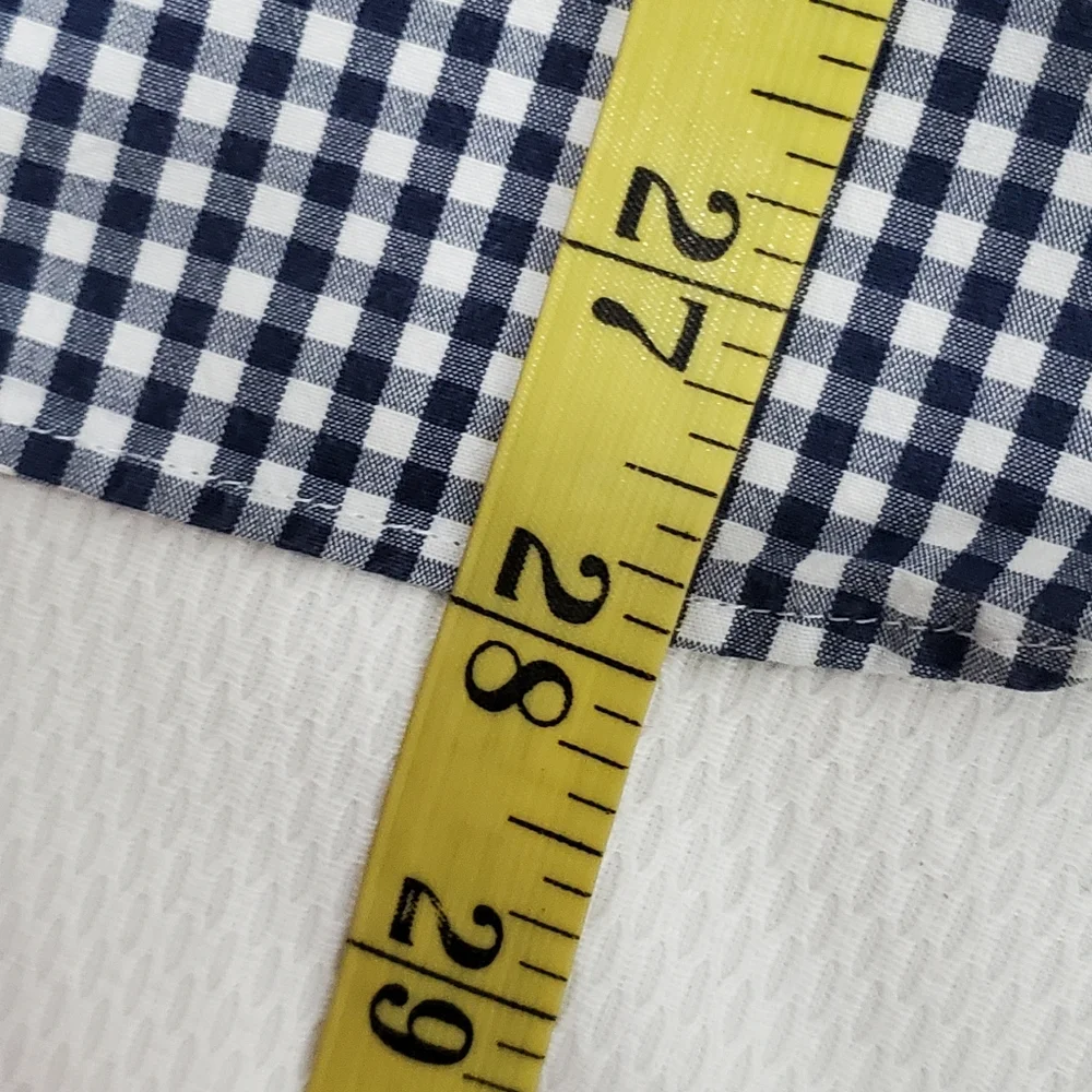 J. Crew Mercantile Flex Black White Gingham Long Sleeve Button Up Shirt Medium